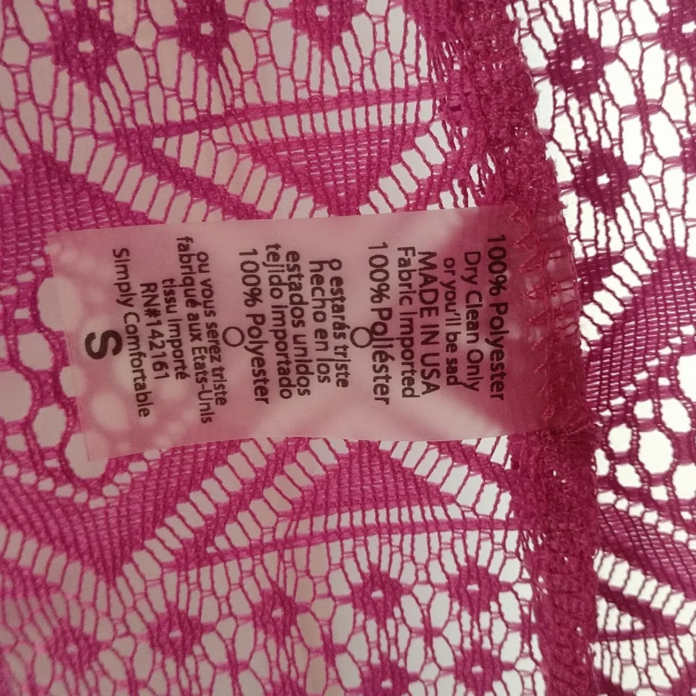 NWT Lularoe lace Kimono with fringe size Small - Picture 4 of 7